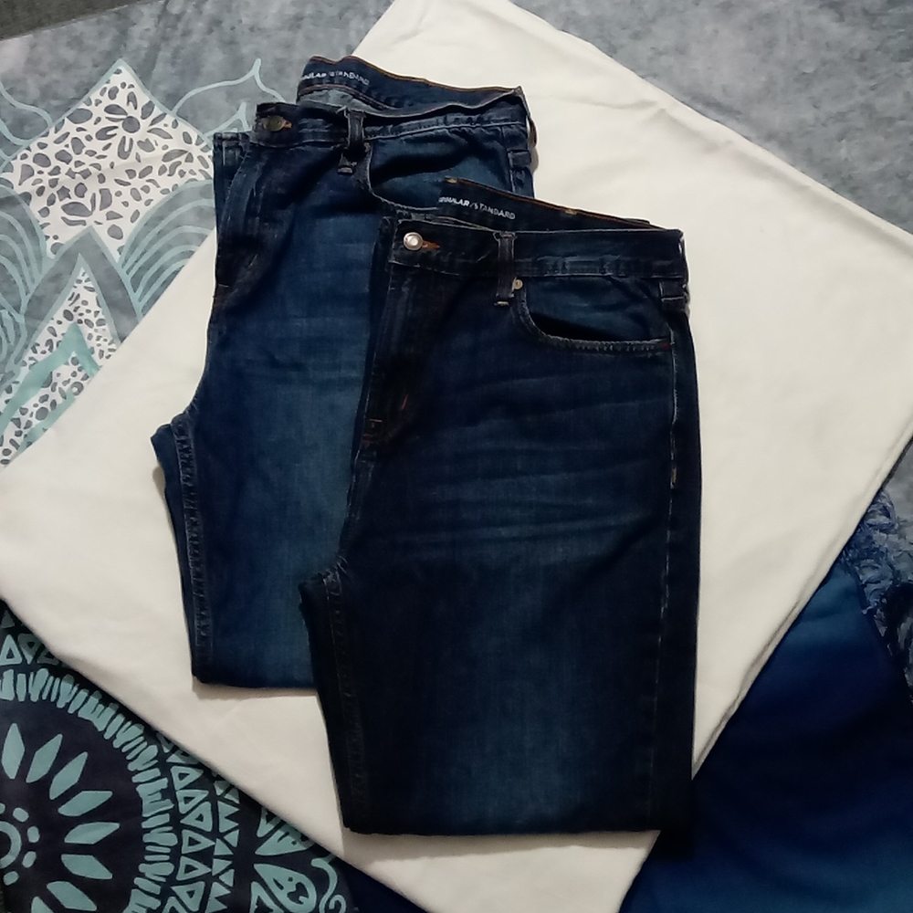 2 Pair Old Navy Men's Jeans 36 x 30 Regular/Standard